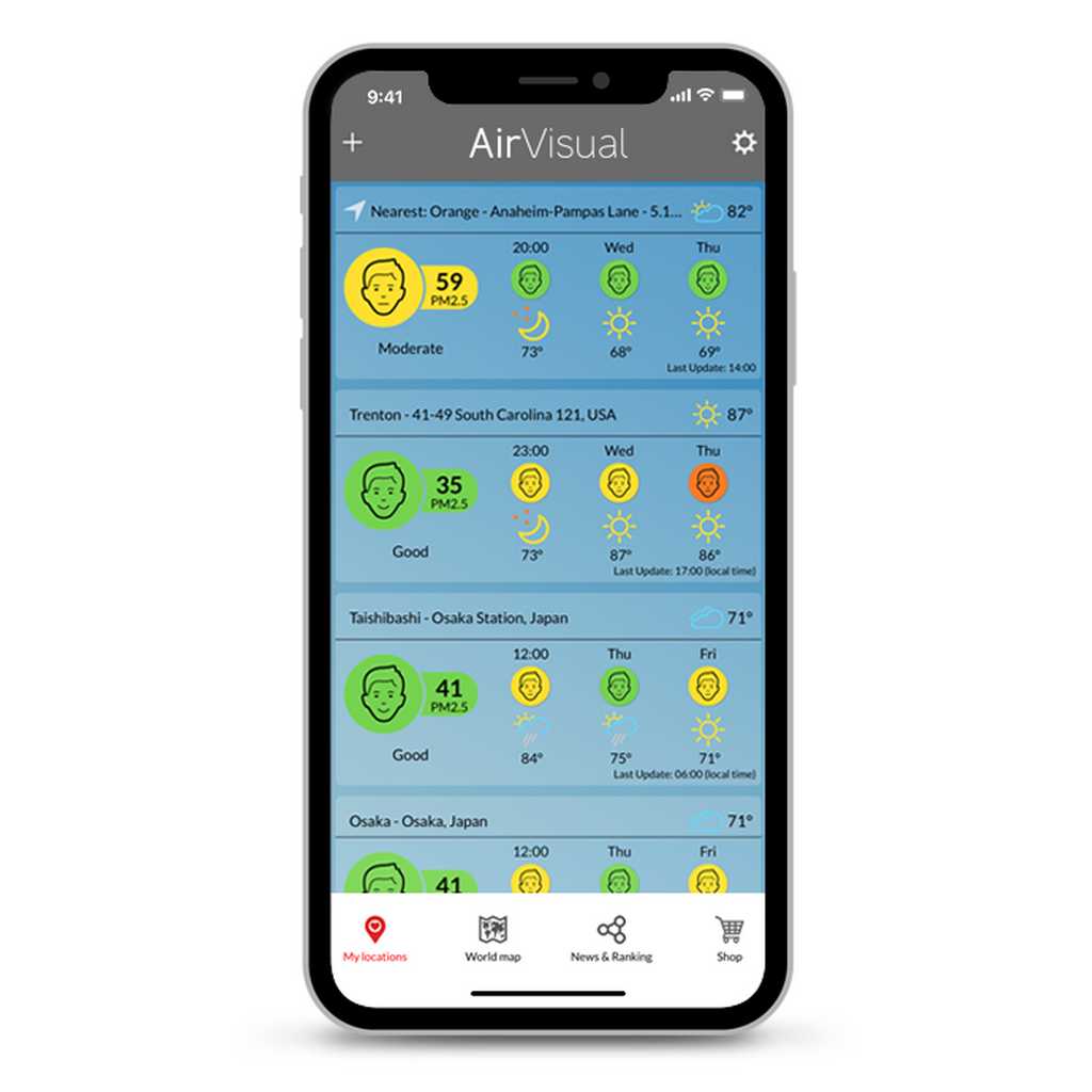 AirVisual Pro Air Quality Monitor app