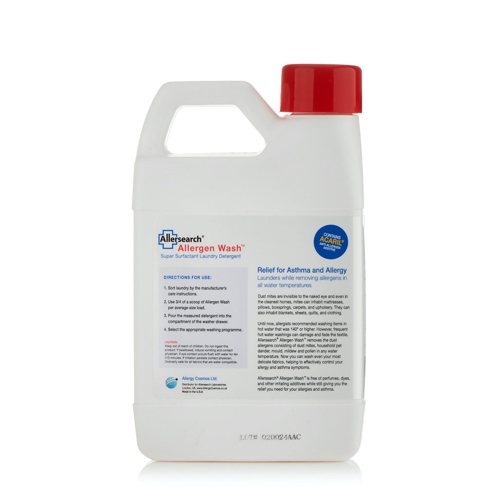 Allersearch Allergen Wash back