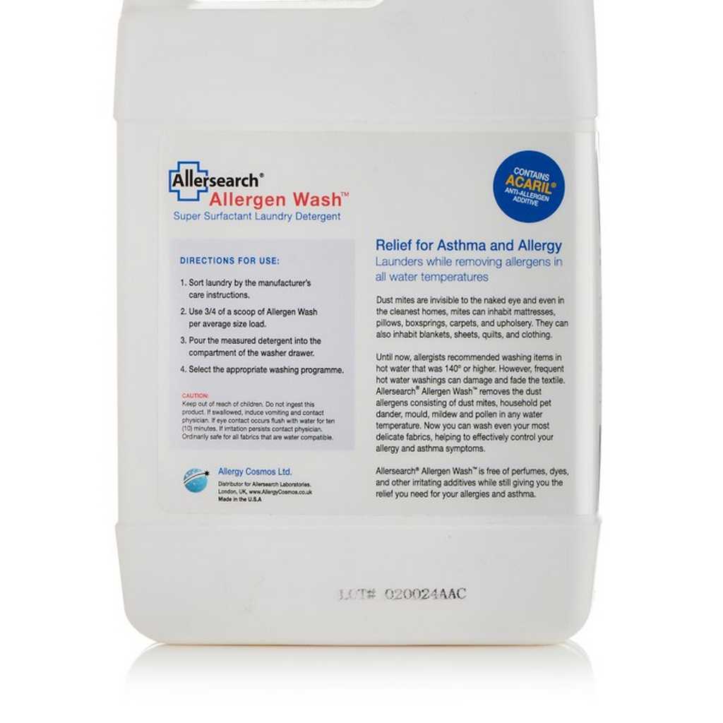 Allersearch Allergen Wash, directions
