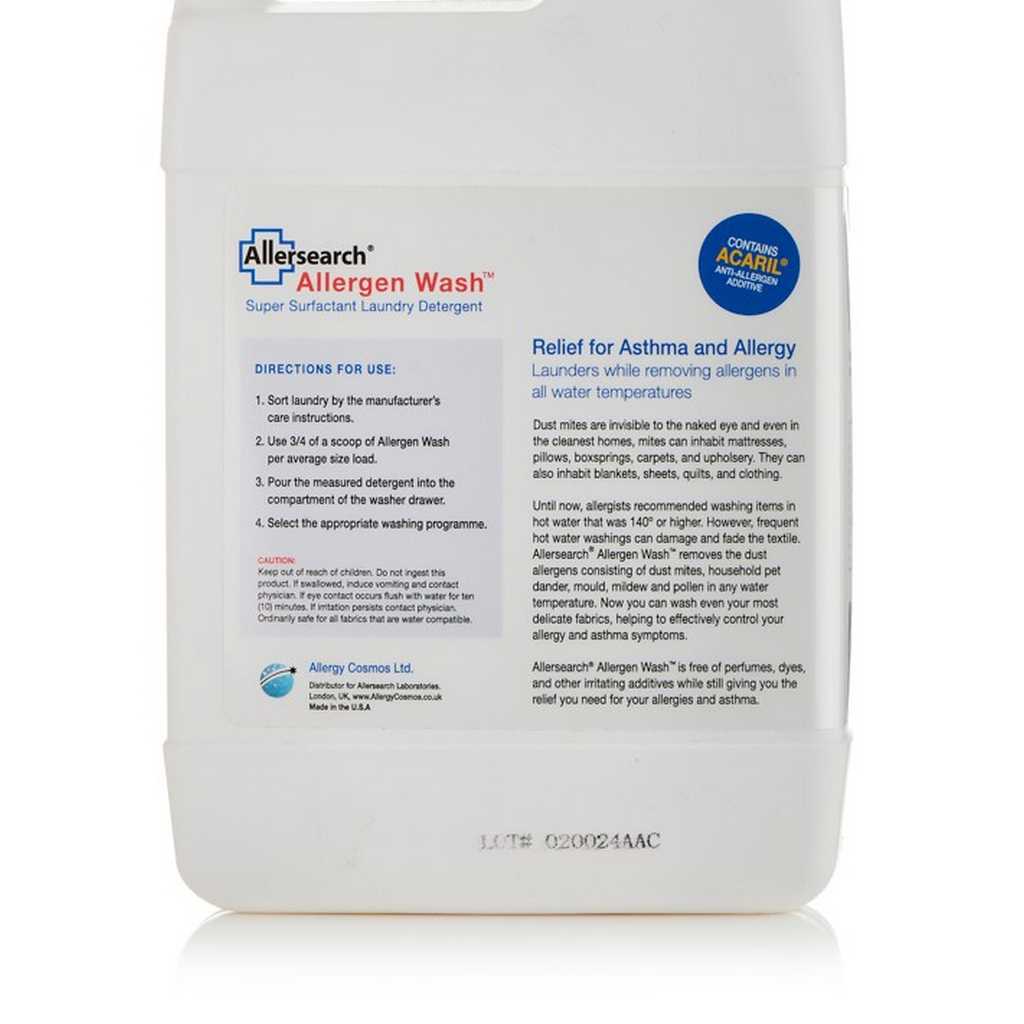 Allersearch Allergen Wash Back