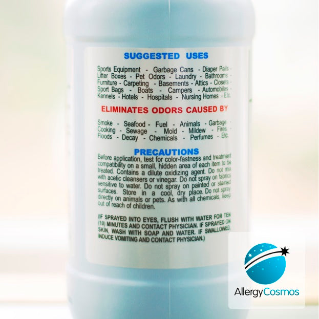 Allersearch ODRX Odor Eliminator suggested uses