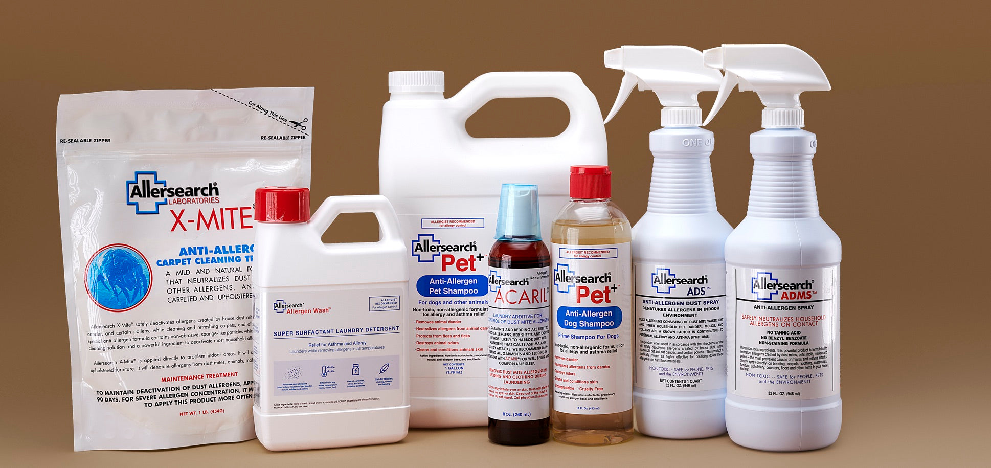 Allersearch cleaning products