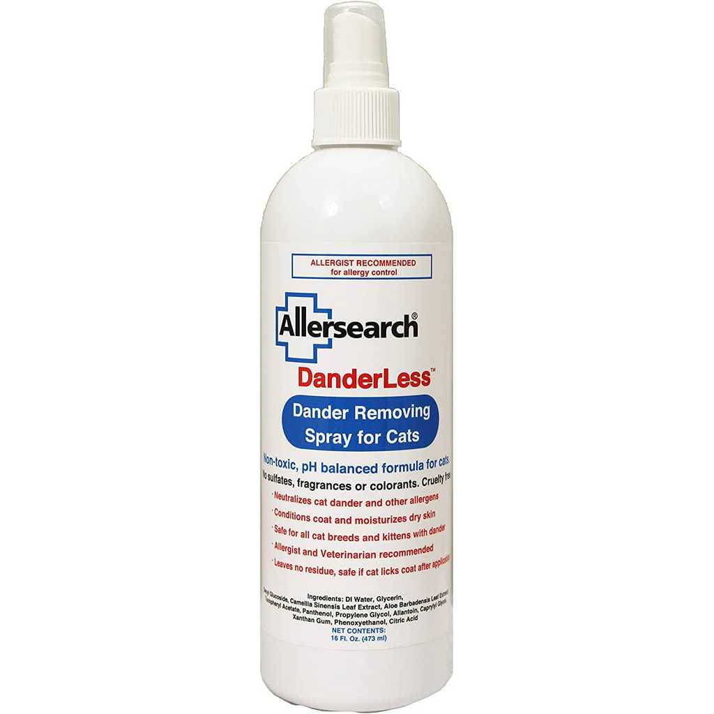 Allersearch DanderLess Dander Removing Spray for Cats - Allergy Cosmos