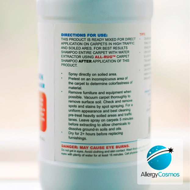 Allersearch All up Anti Allergen Carpet Cleaner instructions
