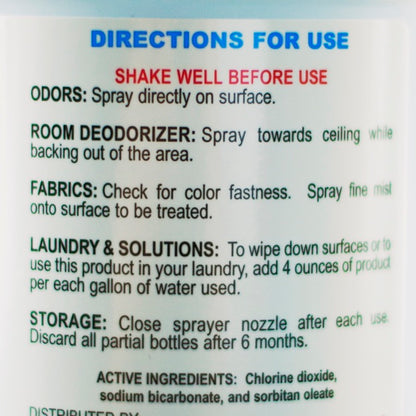 Allersearch ODRX Odor Eliminator directions for use